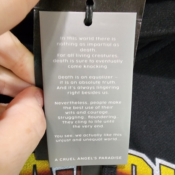 Arima Sweatshirt Hoodie Desert Crucifix Front Back Sleeve Graphic size Small - Picture 9 of 15